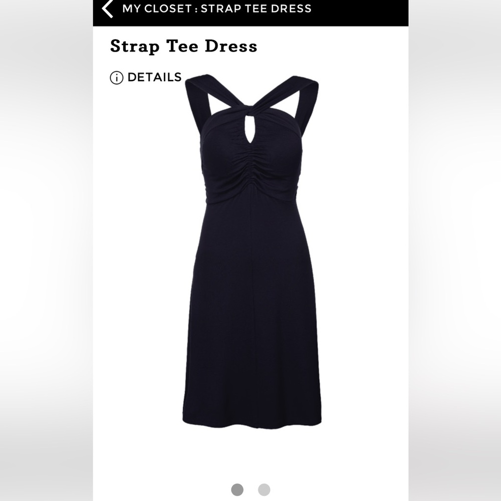 Cabi Elegant navy  Strap Tee Dress